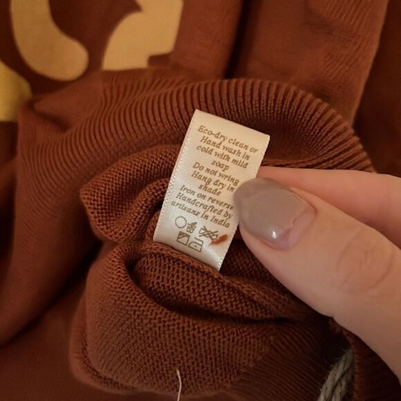 Christy Dawn The Sonny x Sun Keep Rust Sweater Sweatshirt NWT Size Large - Picture 6 of 8